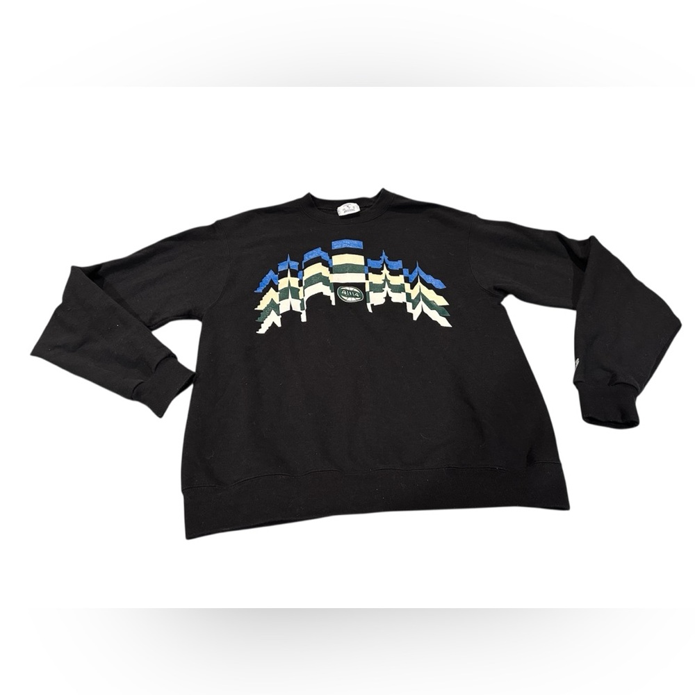 Champion 414 Milwaukee Skyline Black Crewneck Size Medium [Men's]